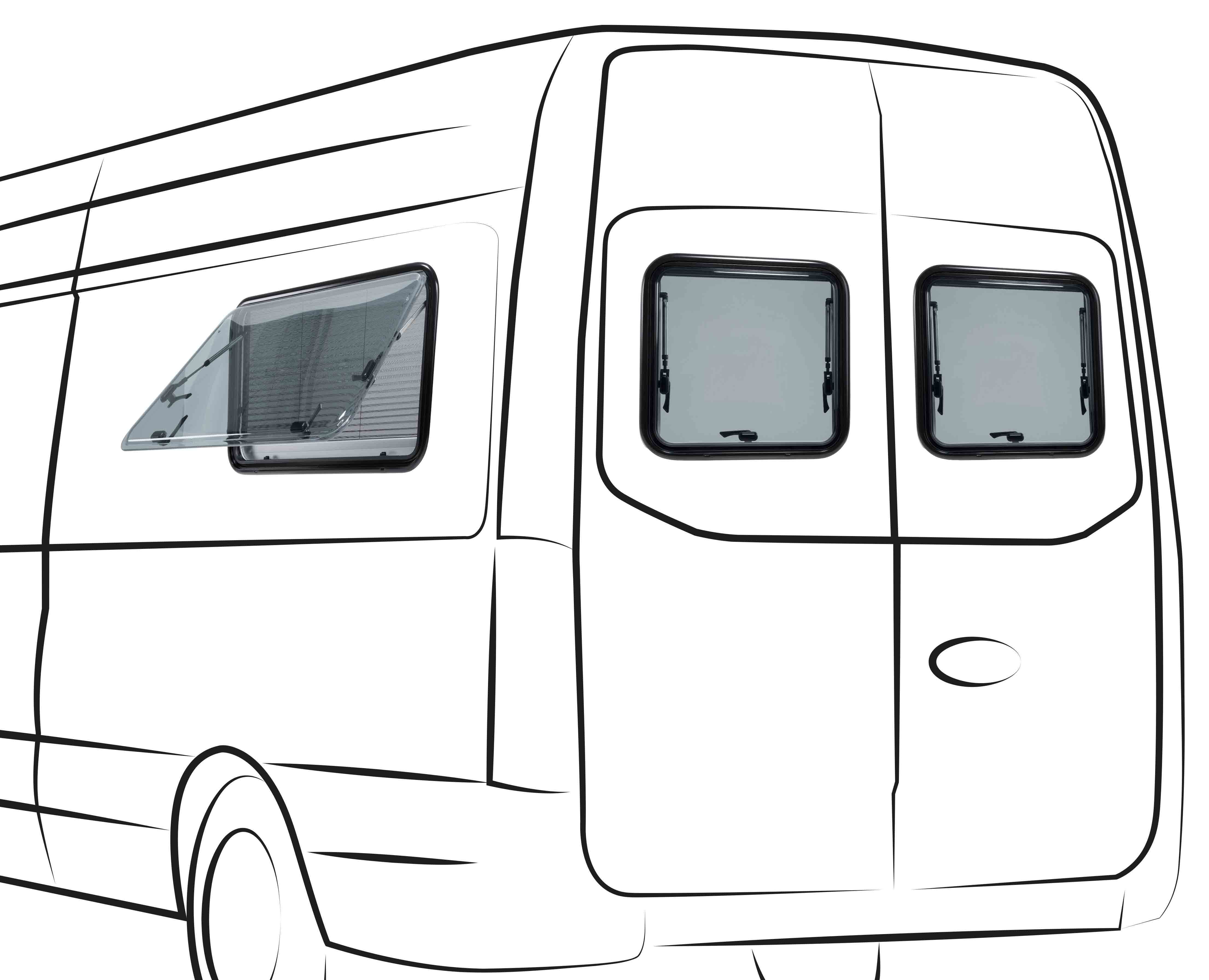 Camper van windows