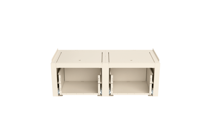 Moon Bench mit Schubladen